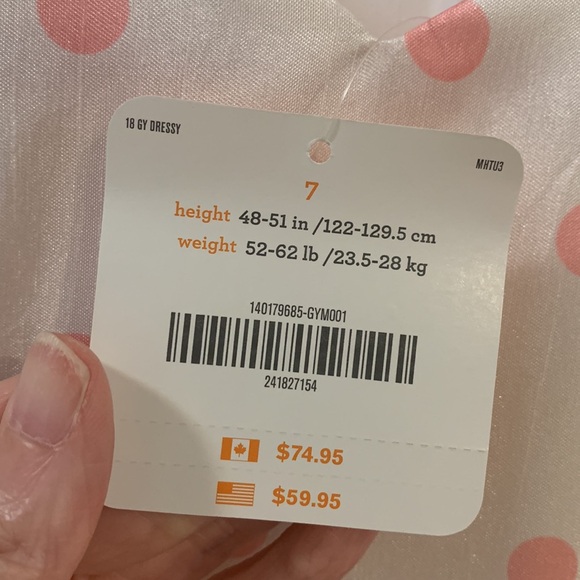 NWT 🌹 Gymboree “Dressed Up” polka dot Dress Size 7 - Picture 3 of 10